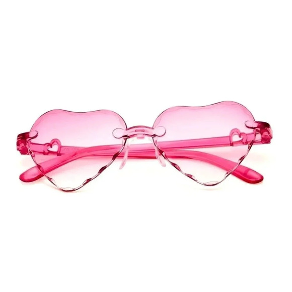NEW! Host Pick! Girl’s Frameless Pink Heart Gradient Sunglasses - Picture 5 of 10